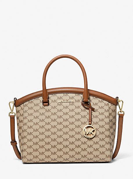 michael kors yara large logo satchel|michael kors satchels.